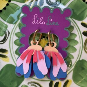 Kleurrijke oorbellen - Tulp