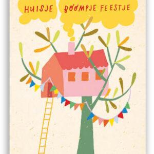 Kaart - Huisje boompje feestje