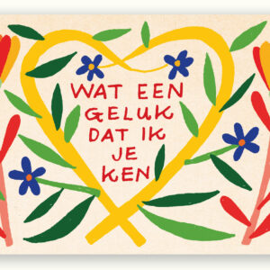 Kaart - Wat een geluk dat ik je ken