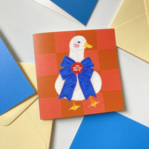 Kaart eend met envelop